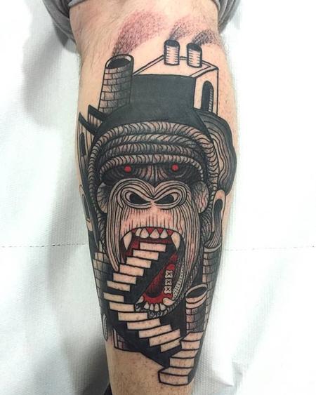 Tattoos - monkey building - 127104